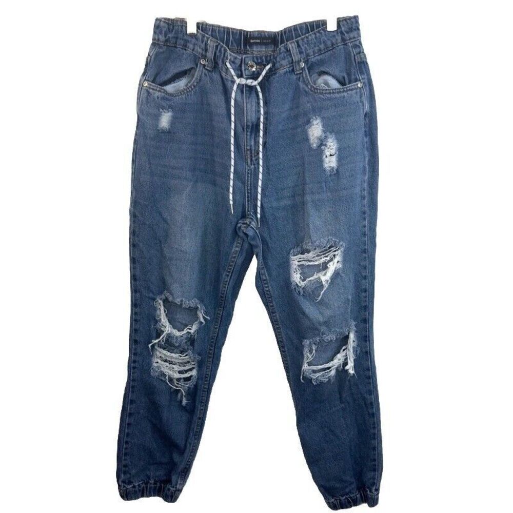 Bluenotes Jogger Jeans Women's Denim Baggy‎ Ripped  - Size L